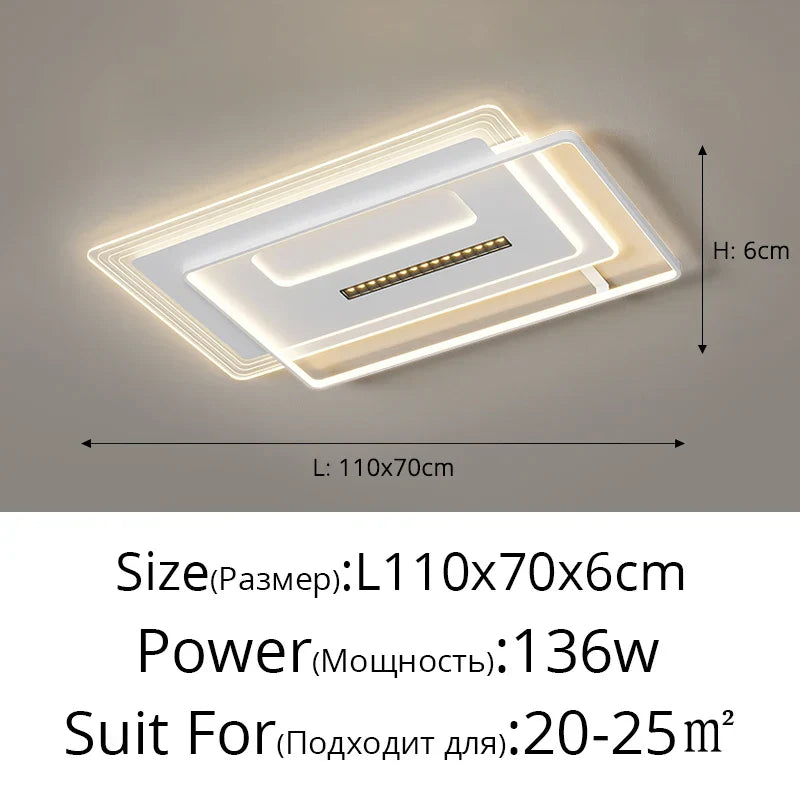 DecorBites™ LED Ceiling Lights Techo for Living Room Study Dining Kitchen Decor