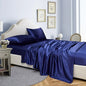 Satin Luxury Bed Sheet Set by Decobites: Soft Silky Sheets for King/Queen Size Bed