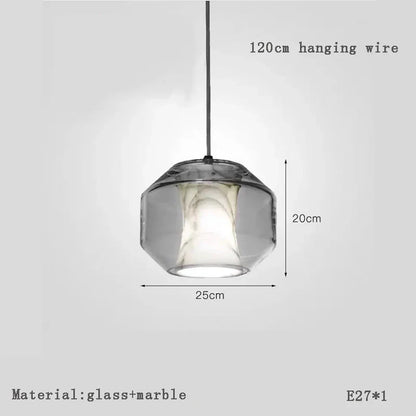 ديكوربايتس™ مصابيح معلقة من الرخام المرمري لديكور غرف الطعام والمطابخ والبار الفاخرة