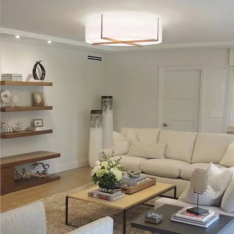 DecorBites™ Chinese Style Fabric Ceiling Lamp for Home Decor