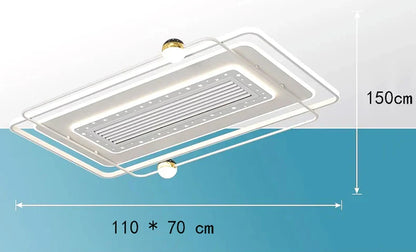 DecorBites™ Kids Bedroom Ceiling Fan with Remote Control and Modern LED Light