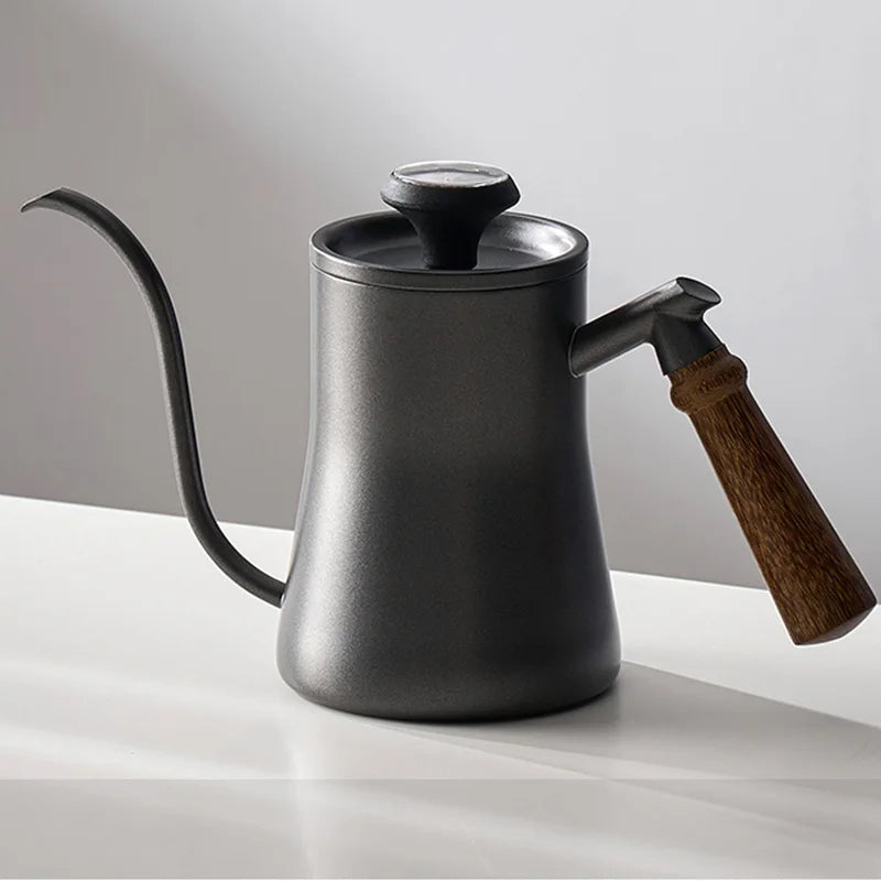 DecorBites™ Hand Punch Coffee Pot Gooseneck Spout Kettle Long Mouth Maker