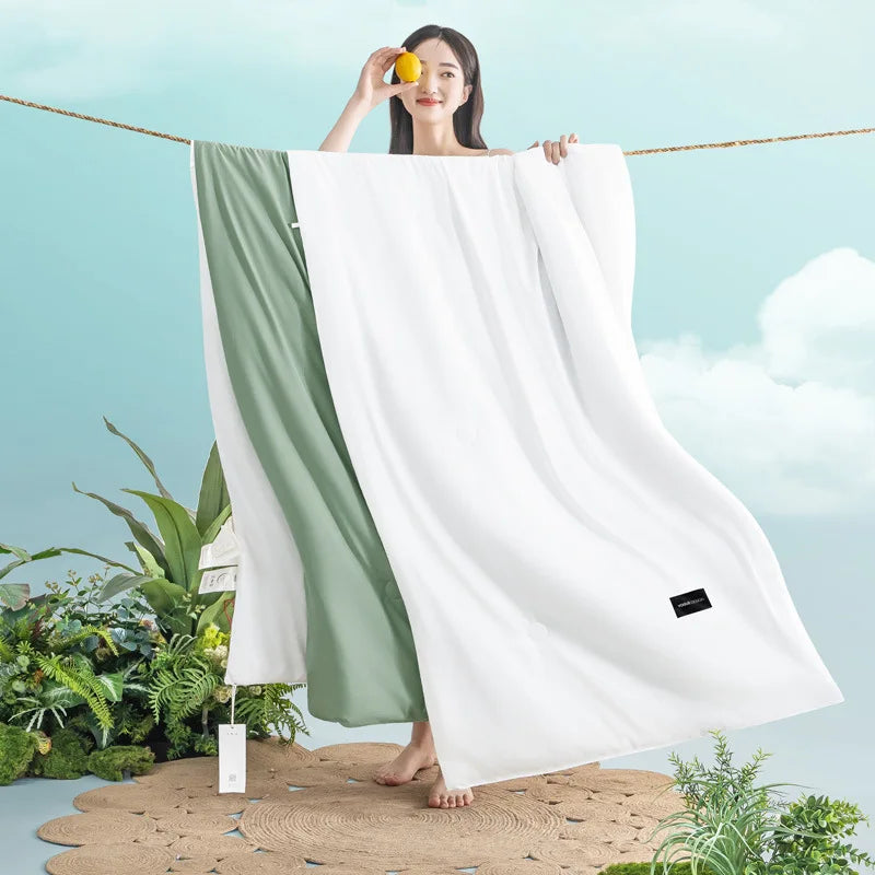 Decobites Summer Quilt: Super Soft Soya Fiber Filling, Breathable & Skin Friendly Blanket