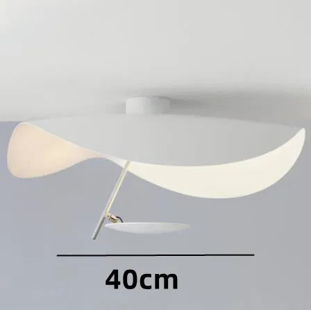 DecorBites™ Lederam Manta Pendant Lamp Flying Saucer Hat industrial retro design white black