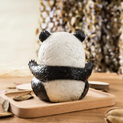 Figuras de panda bebé DecorBites™ de 14 cm: Colección de animales feroces y adorables para decorar el hogar y la oficina.
