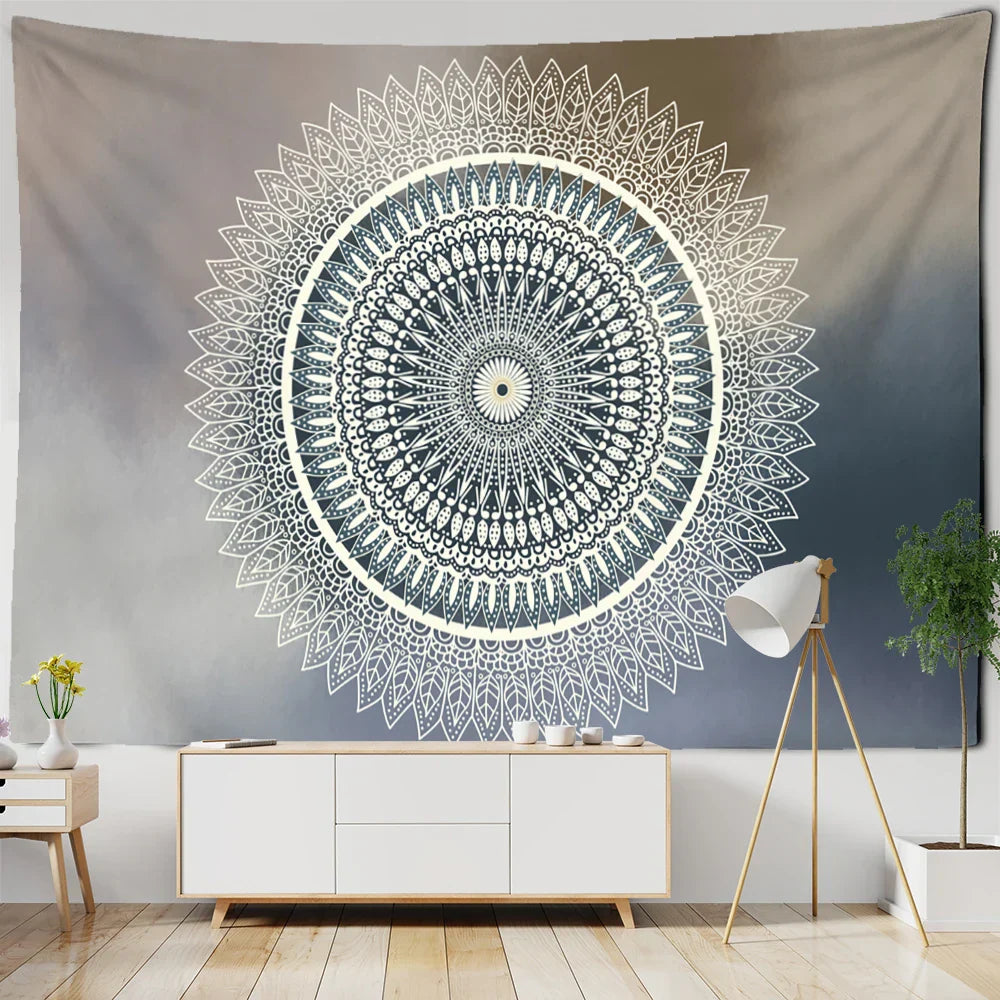 Decobites Mystic Witchcraft Boho Mandala Tapestry Wall Hanging Hippie Art Home Decor