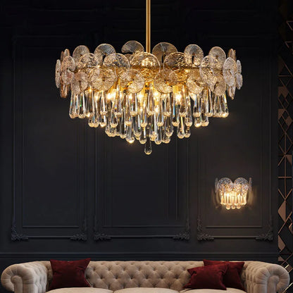 DecorBites™ 2024 Crystal Chandelier for Luxurious Living Spaces