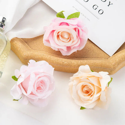 ديكوربايتس™ 100 قطعة من زهور الورد الحريرية الاصطناعية متعددة الألوان للديكور المنزلي وحفلات الزفاف