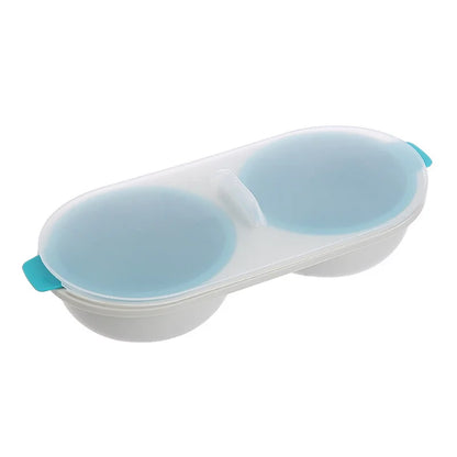 DecorBites™ Egg Boiler Silicone Poacher Cooker Double Layer Cup Draining Cooking Tools