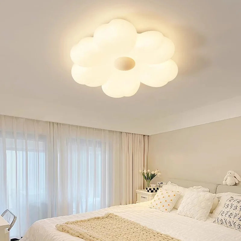 DecorBites™ Cloud LED Ceiling Light in Minimalist White Iron Design for Home Decor