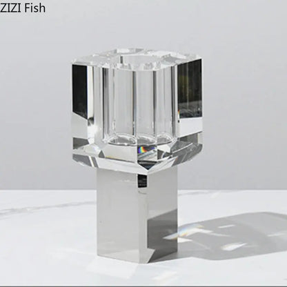 Jarrón de cristal transparente DecorBites™ para plantas en maceta y arreglos florales