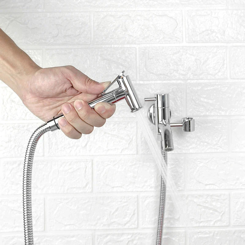 DecorBites™ Brass Dual Purpose Bidet Faucet Set for Bathroom Sprayer and Shower