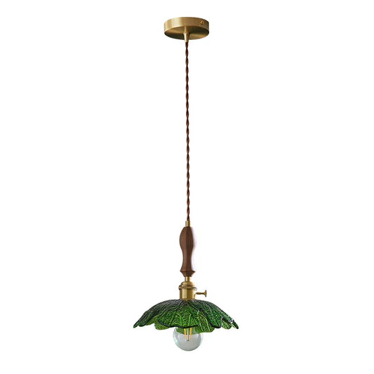 DecorBites™ Green Leaf LED Pendant Lamp for Home and Cafe Decor
