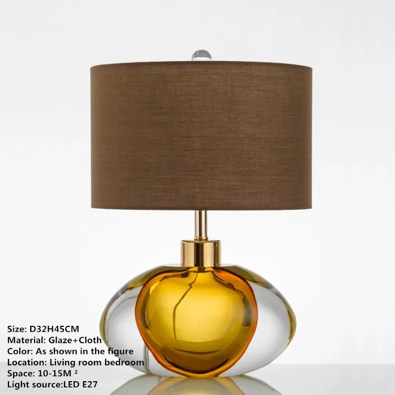 Decorbites™ Glas-Tischleuchte - Nordisches modernes Design für Wohnzimmer, Schlafzimmer, Hotel