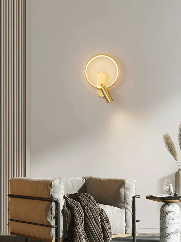 DecorBites™ Brass Copper LED Reading Wall LampLuxury Living Room Background Wall Spotlight