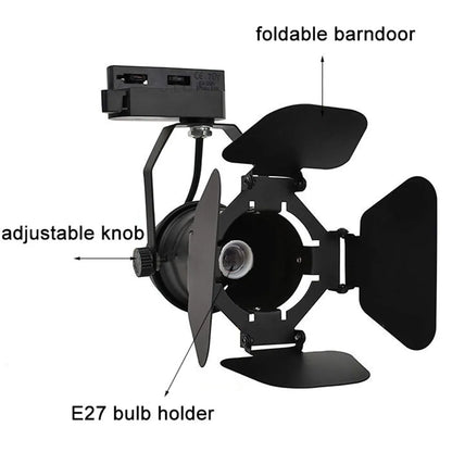 كشاف مسار صناعي DecorBites™ بأربعة مصابيح لإضاءة LED للمكاتب والمعارض في مراكز التسوق