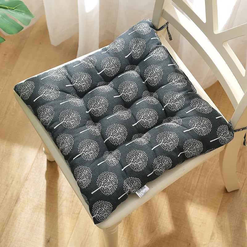 Decobites Square Cotton Upholstery Chair Cushion for Office, Home, Car, Garden, or Lounge