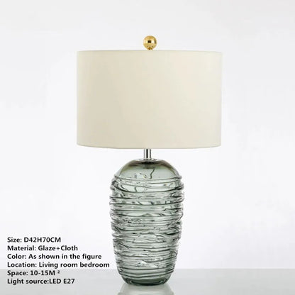 DecorBites™ Glaze Table Lamp - Nordic Modern Design for Living Room, Bedroom, Hotel