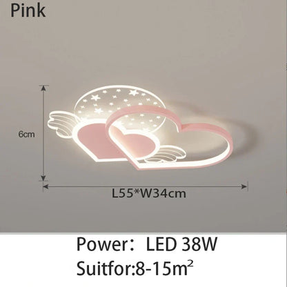 DecorBites™ Love Ceiling Lamp: Modern Adjustable LED Chandelier for Boys & Girls Room