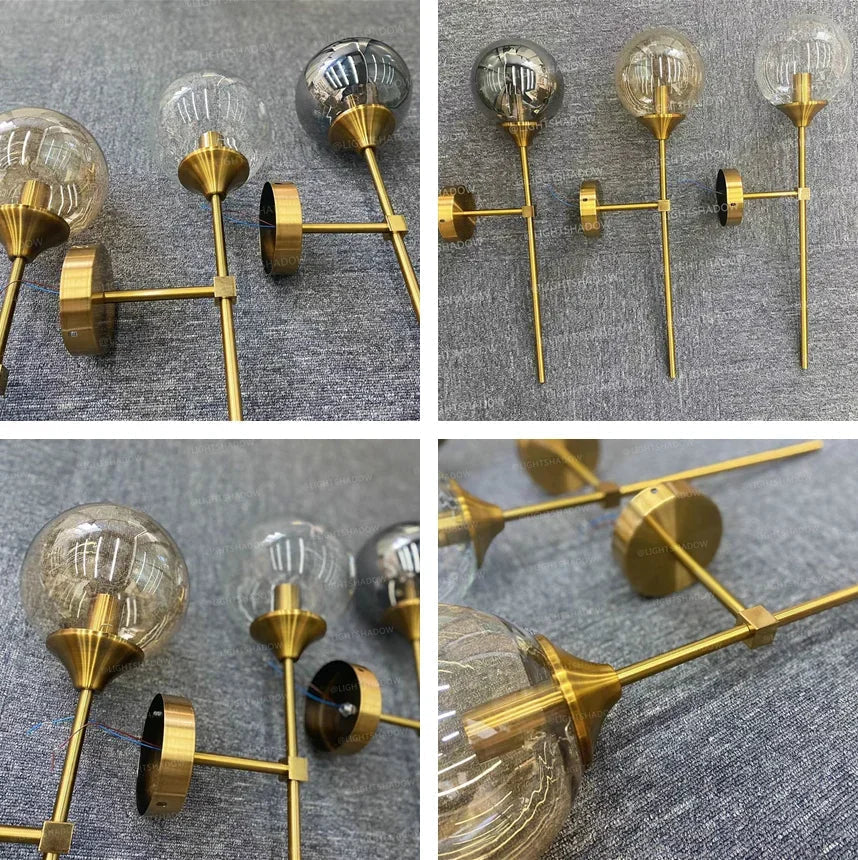 Round Glass Wall Sconce