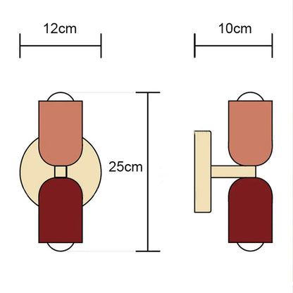 Decorbites™ LED-Wandleuchte: Bunte nordische Lampe für Schlafzimmer und Wohnzimmerdekoration