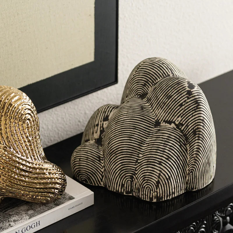 ديكور بايتس™ - تماثيل حجرية هندسية للحدائق - إكسسوار ديكور منزلي