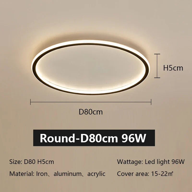DecorBites™ LED Ceiling Lamp Iron Dimmable Modern Living Room Light Fixture