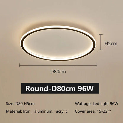DecorBites™ LED Ceiling Lamp Iron Dimmable Modern Living Room Light Fixture