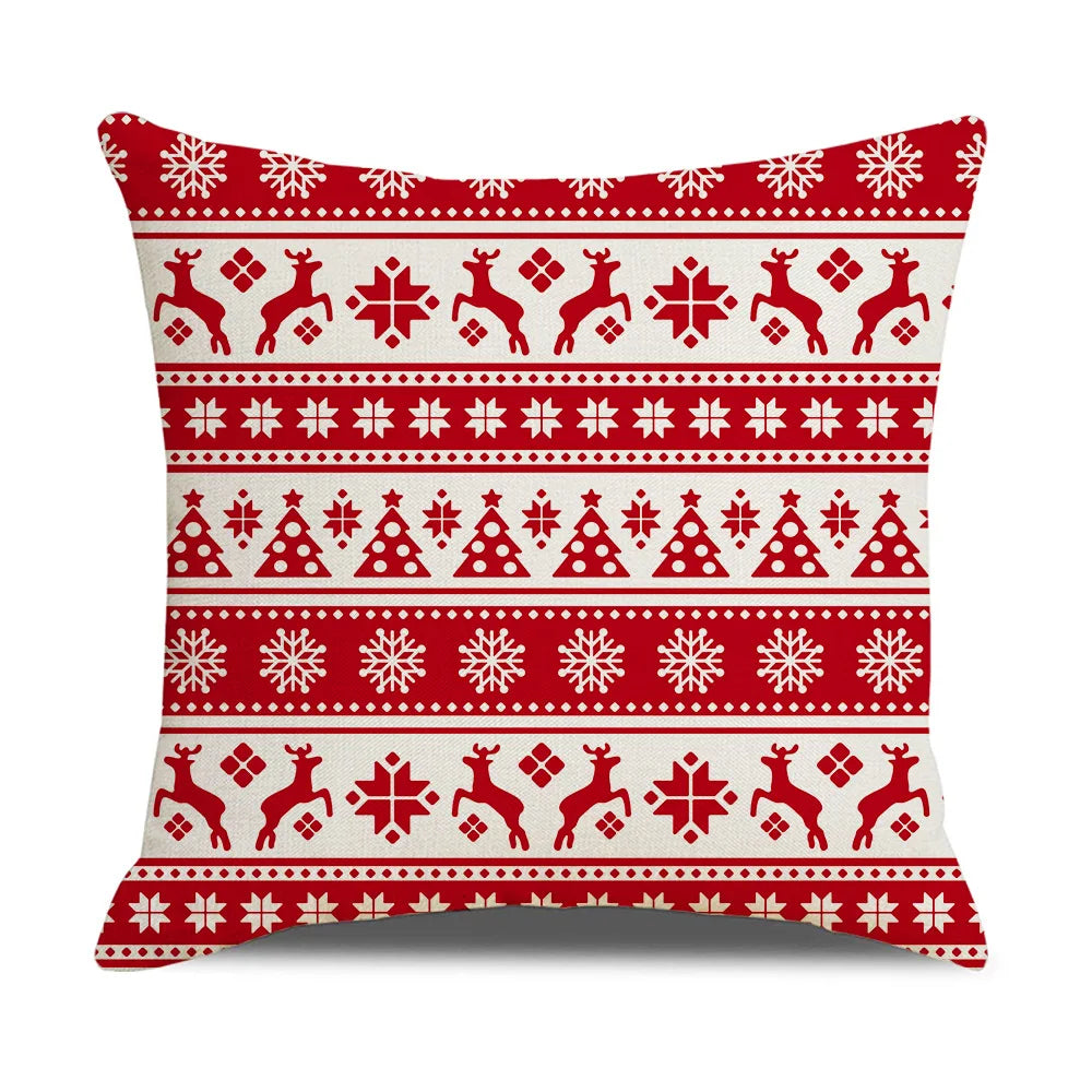 DecorBites™ Christmas Elk Letter Pillowcase 45x45cm for Living Room