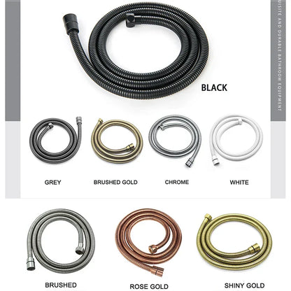 DecorBites™ Brass Handheld Shower Head in Brushed Golden Finish