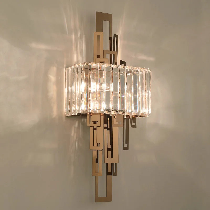 DecorBites™ Crystal Wall Lamp: Modern Nordic Indoor Lighting for Living Room, Bedroom, and Staircase