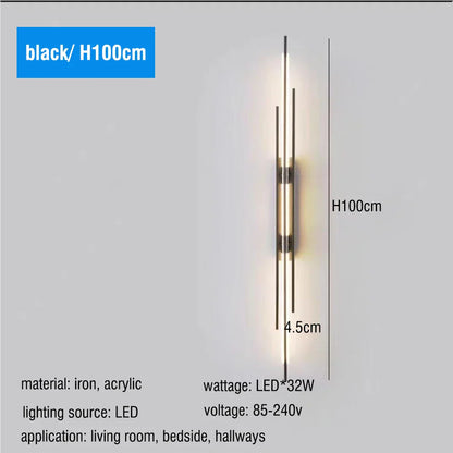 DecorBites™ LED Long Liner Wall Light Fixture for Living Room Dining Room Staircase Sconces