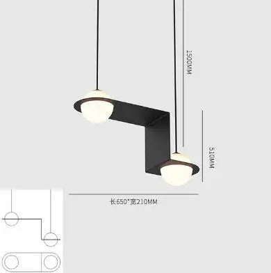 ثريا ديكوربايتس™ الزجاجية الهندسية: مصباح معلق عصري للمطبخ والمكتب