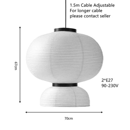 ثريا DecorBites™ المصنوعة يدويًا من الورق الأبيض للمنزل والمطعم