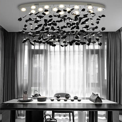Decorbites™ Bunte Kristallstein-Lüster - Ovaler Leuchter LED-Beleuchtung für Heimdekoration