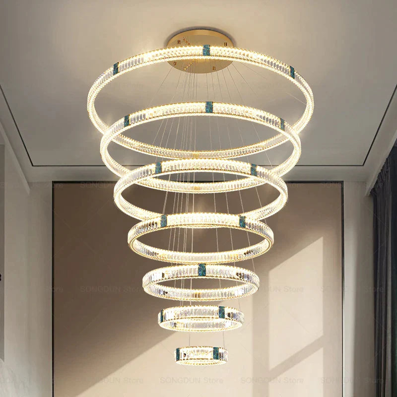 DecorBites™ Crystal Chandelier: Elegant Post-Modern Lighting for Living Room & Restaurant