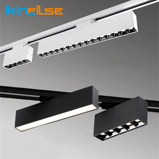 DecorBites™ LED Track Light 10/20W COB Adjustable Grille Spot Lamp Linear Fill Rail Lighting