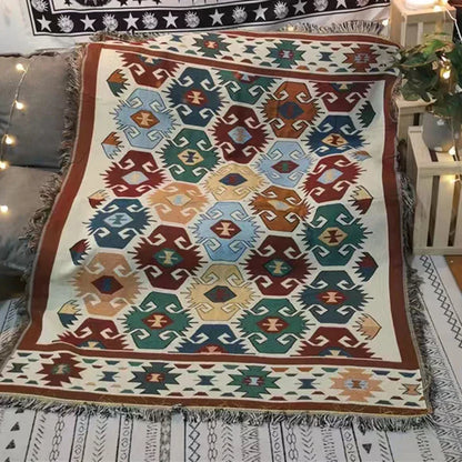 DecorBites™ Bohemian Knit Throw Blanket