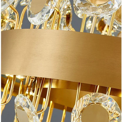 DecorBites™ Crystal Pendant Chandelier for Kitchen Living Room Restaurant Island