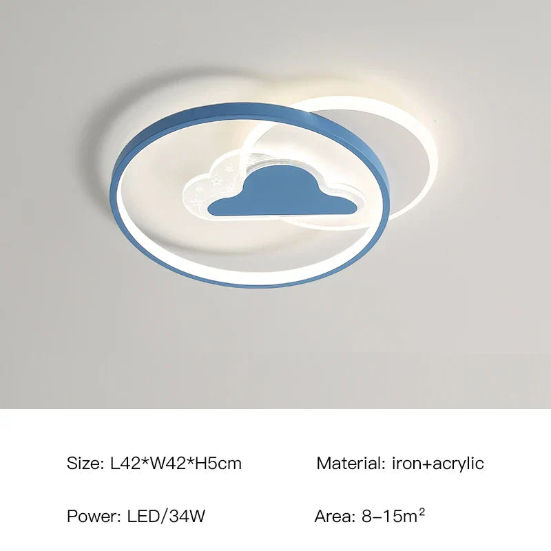 ثريا سقف LED لغرفة الأطفال من DecorBites™، مصباح معلق حديث لغرفة الدراسة