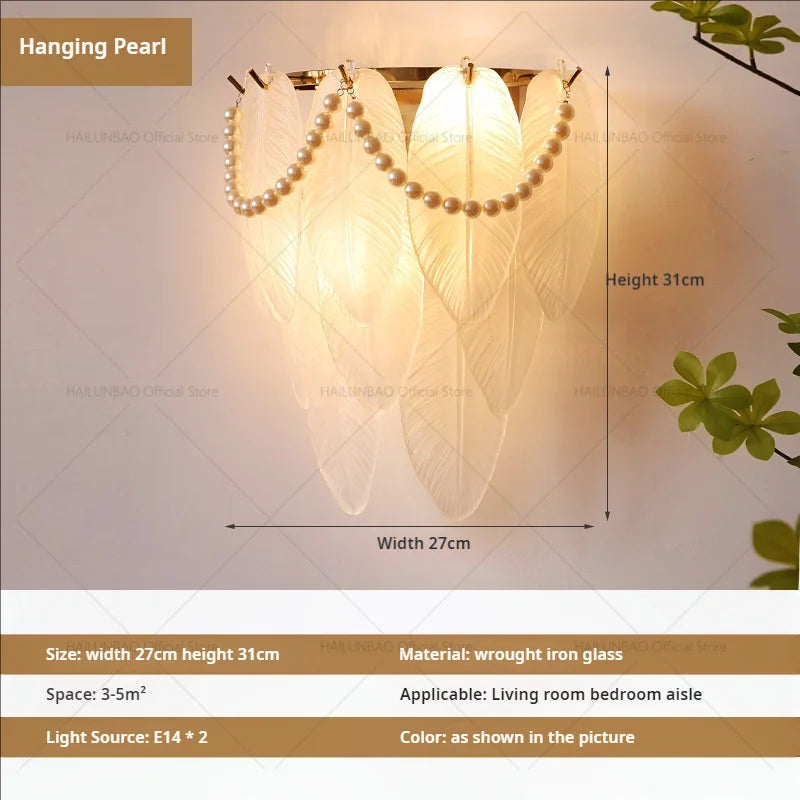 Lámpara de pared DecorBites™ Luxe de cristal para iluminación de pasillos, salas de estar, dormitorios y corredores.