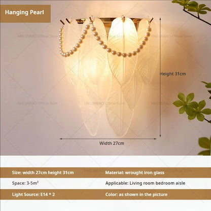 Lámpara de pared DecorBites™ Luxe de cristal para iluminación de pasillos, salas de estar, dormitorios y corredores.