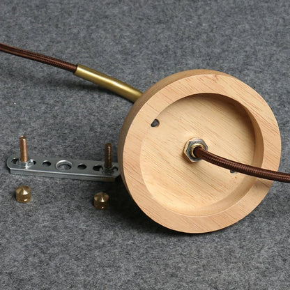 DecorBites™ Ceramic Wood Wall Sconce LED Light with Pull Chain Switch - Modern Nordic Style