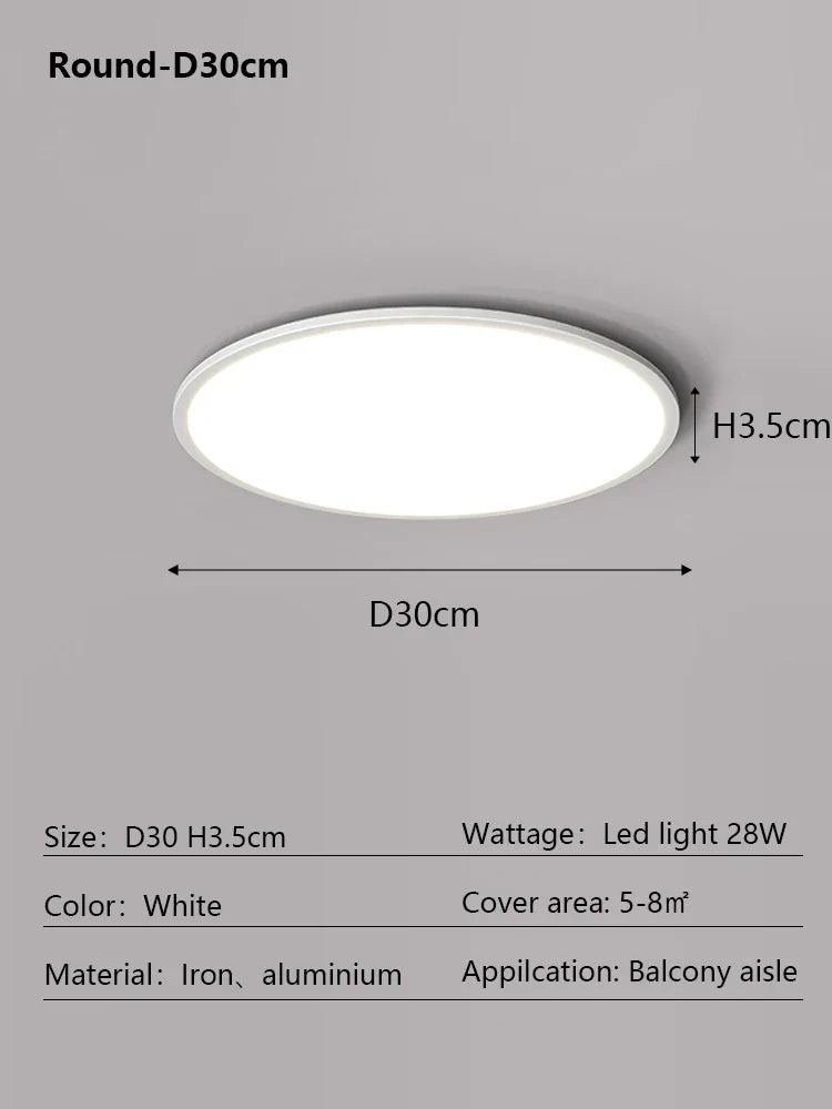 DecorBites™ LED Ceiling Lamp: Modern Minimalist Rectangular Design for Living room, Bedroom, Indoor Lighting