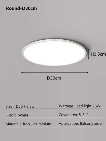 DecorBites™ LED Ceiling Lamp: Modern Minimalist Rectangular Design for Living room, Bedroom, Indoor Lighting