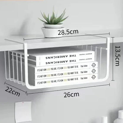 DecorBites™ Kitchen Organizer Shelf Desk Storage Rack Mesh Basket Wardrobe Holders