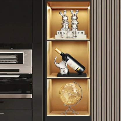 DecorBites™ Elephant Wine Rack Table Ornament Home Decor Sculpture Craft Art