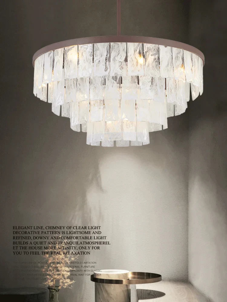 DecorBites™ Cloud Glass LED Pendant Light - Dimmable Designer Home Decoration