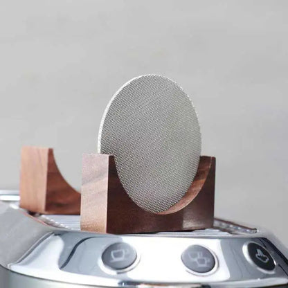 Decorbites™ Espressopuck-Siebständer, Walnusshalter für 51/53/58 mm Portafilter-Puck-Sieb