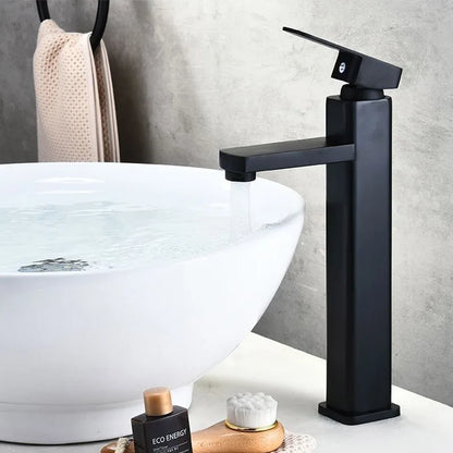 DecorBites™ Basin Mixer Bathroom Faucet with Single Handle for Cold and Hot Water
